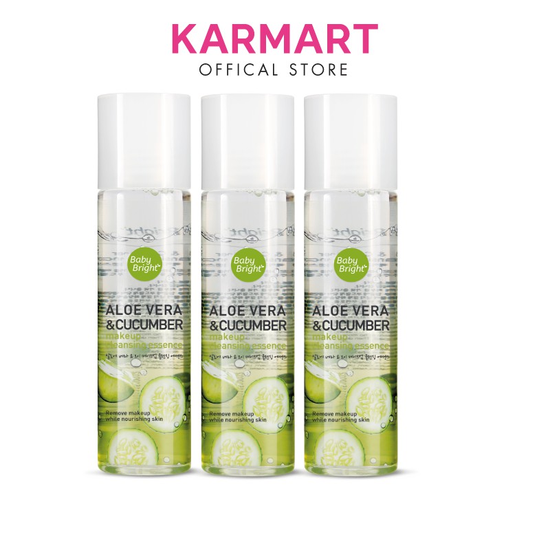 [Gift] Nước tẩy trang lô hội dưa leo Baby Bright Aloe Vera & Cucumber Make up Cleansing Essence 100ml | BigBuy360 - bigbuy360.vn