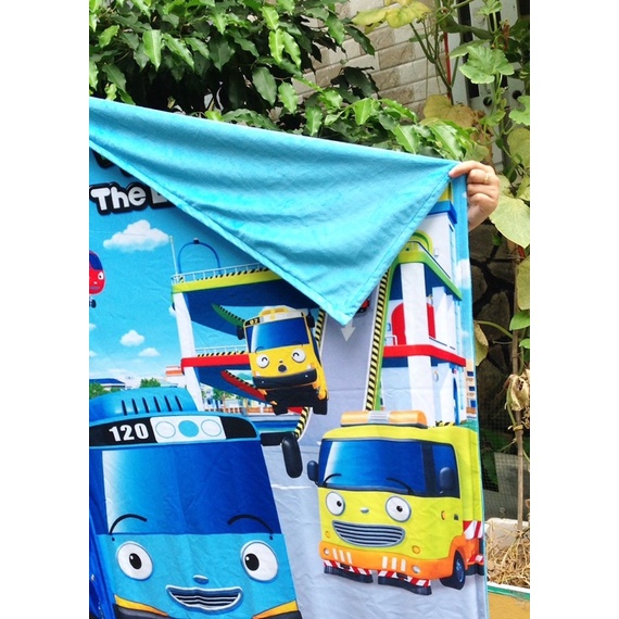 Chăn xe bus Tayo cho bé 1m-1.4m