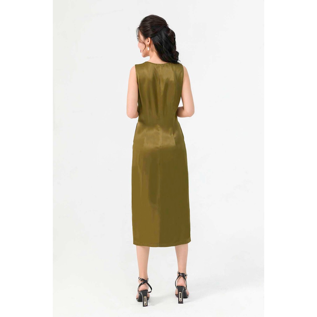 Đầm LAMER Bigsize Sát Nách Nẹp Khuy L63M21H032