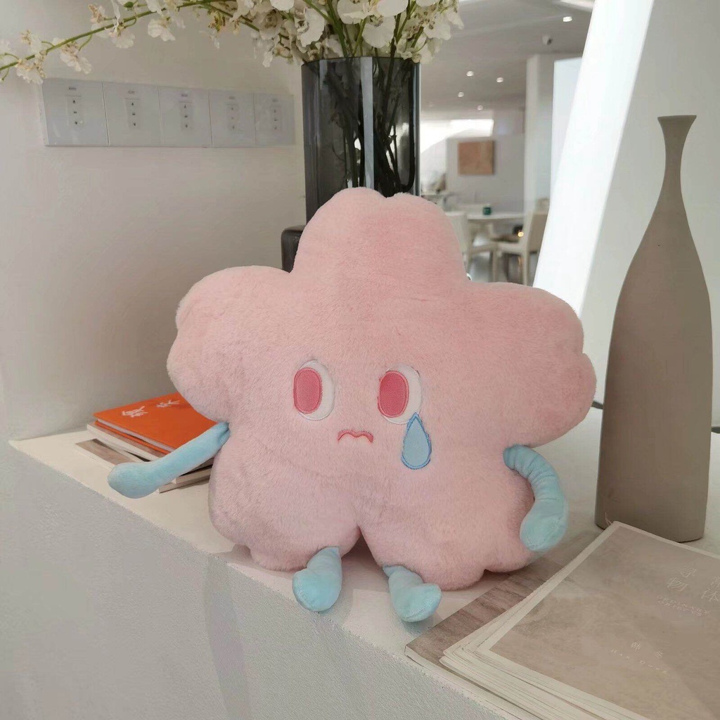 Gối Ôm Nhồi Bông Hình Hoa Anh Đào Dễ Thương Dùng Làm Quà Tặng Sinh Nhật Cho Bé