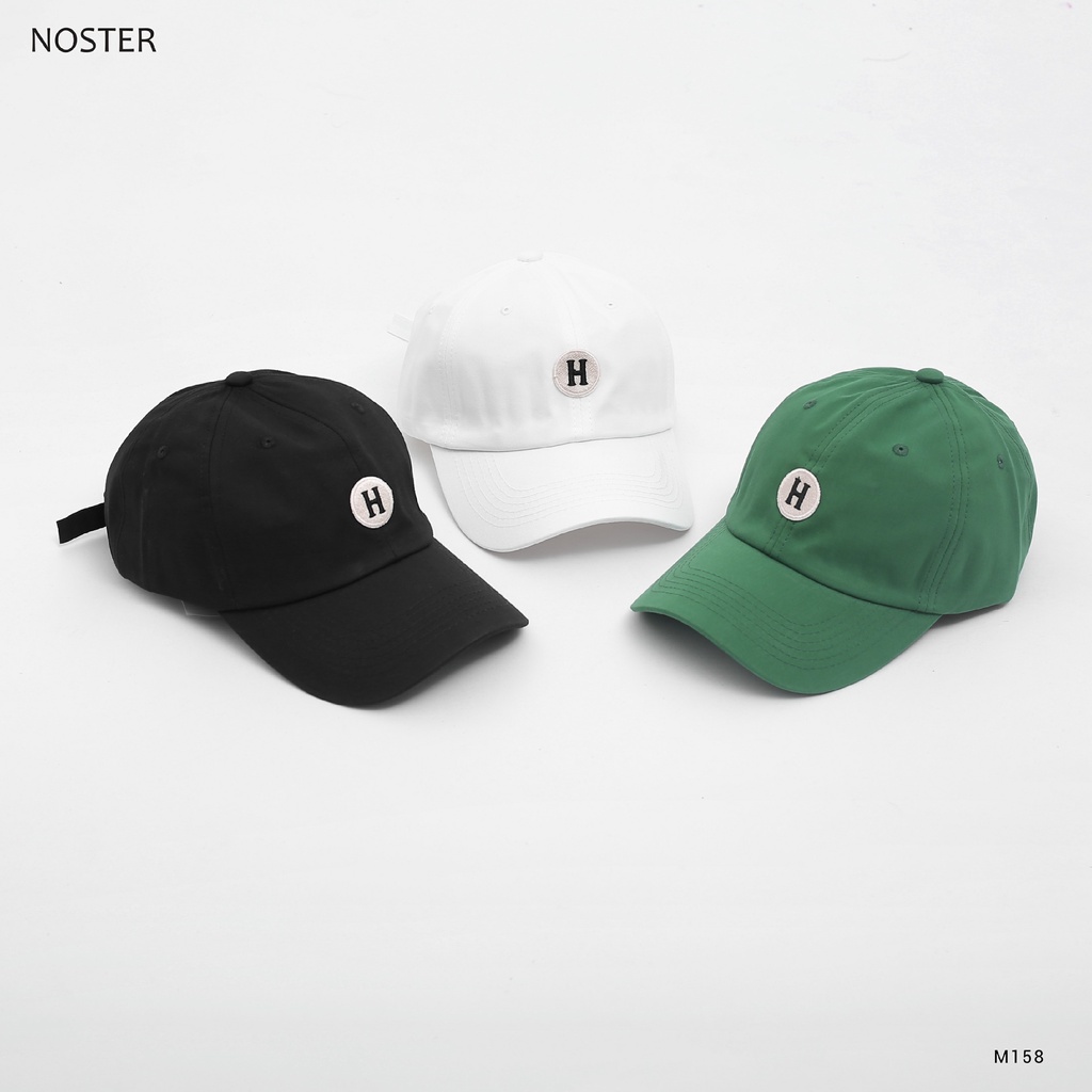 Mũ lưỡi chai, mũ cáp, hoạ tiết chữ H, phom mũ đẹp - NOSTER M158