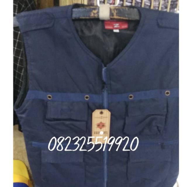 Áo Khoác Vest Dongker / Navi Màu Xanh Dương