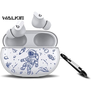 Vỏ bảo vệ hộp sạc tai nghe Bluetooth Beats Studio Buds 2021 bằng TPU mềm trong suốt chống sốc chống rơi có móc khóa