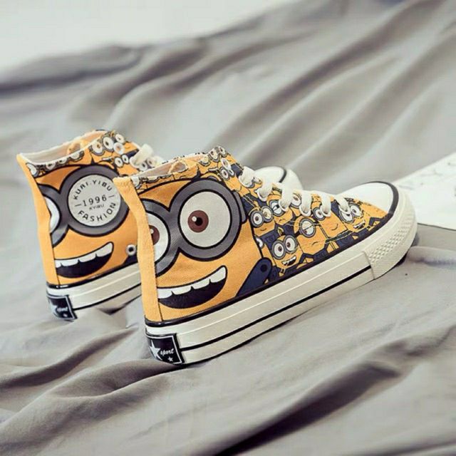 (có ảnh thật) giày hoạ tiết Minion độc đáo