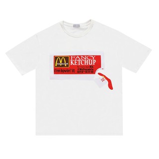 Áo Thun Tay Ngắn Chất Cotton Hoạ Tiết In Phong Cách Travis Scott