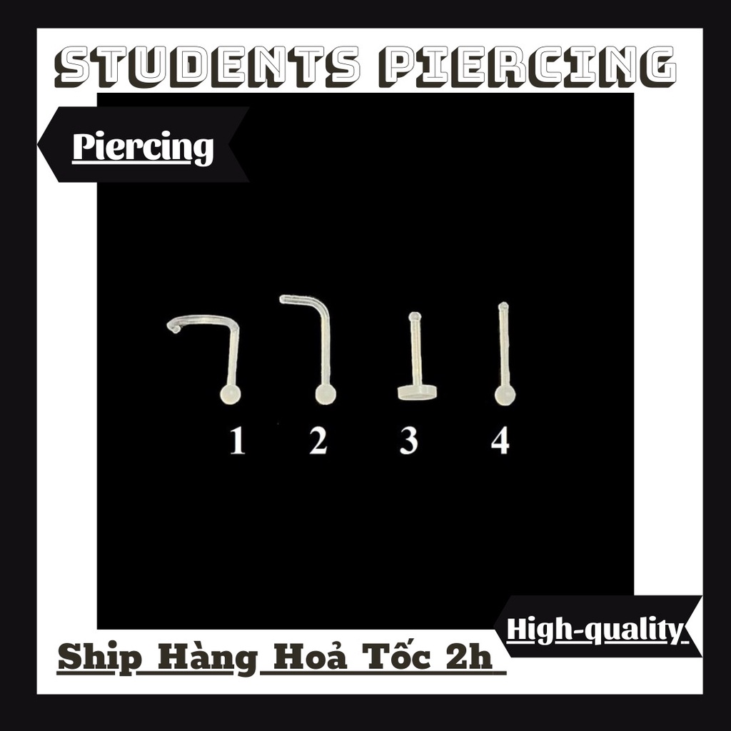 KHUYÊN MŨI NHỰA SINH HỌC TROG SUỐT - KHUYÊN NHỰA TRONG GIẤU LỖ