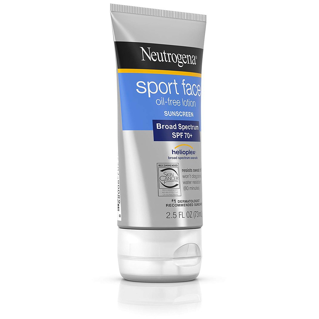Kem chống nắng Neutrogena Sport Face Oil Free Lotion SPF70 (73ml) - Authentic USA