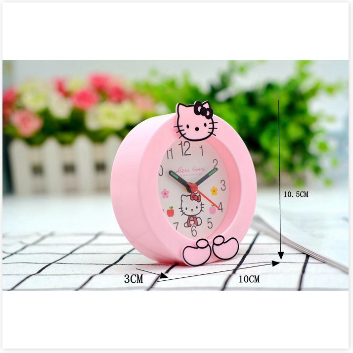 Đồng hồ để bàn  BH 1 THÁNG   Đồng hồ để bàn Hello Kitty giúp bạn đo thời gian, hẹn giờ  và trang trí căn phòng 5444