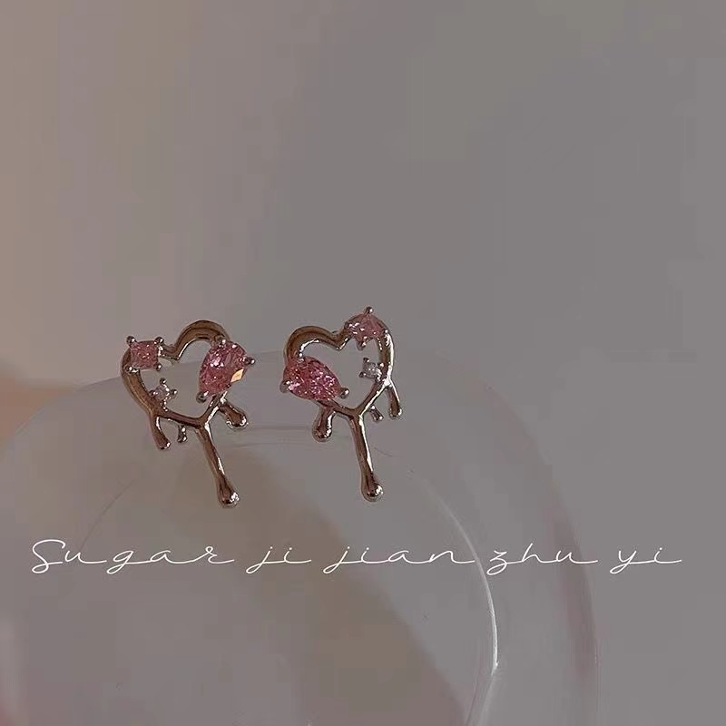 iF YOU Vòng cổ Mặt Trái Tim Đính Ngọc Trai Nhân Tạo Thời Trang