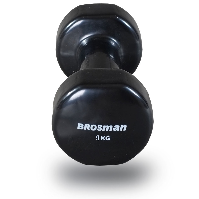 Tạ tay cao su 9kg Brosman (1 cái)