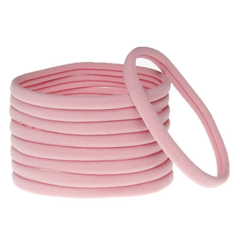 Băng Đô Cài Tóc Co Giãn Màu Kẹo Trơn Xinh Xắn Cho Bé Gái