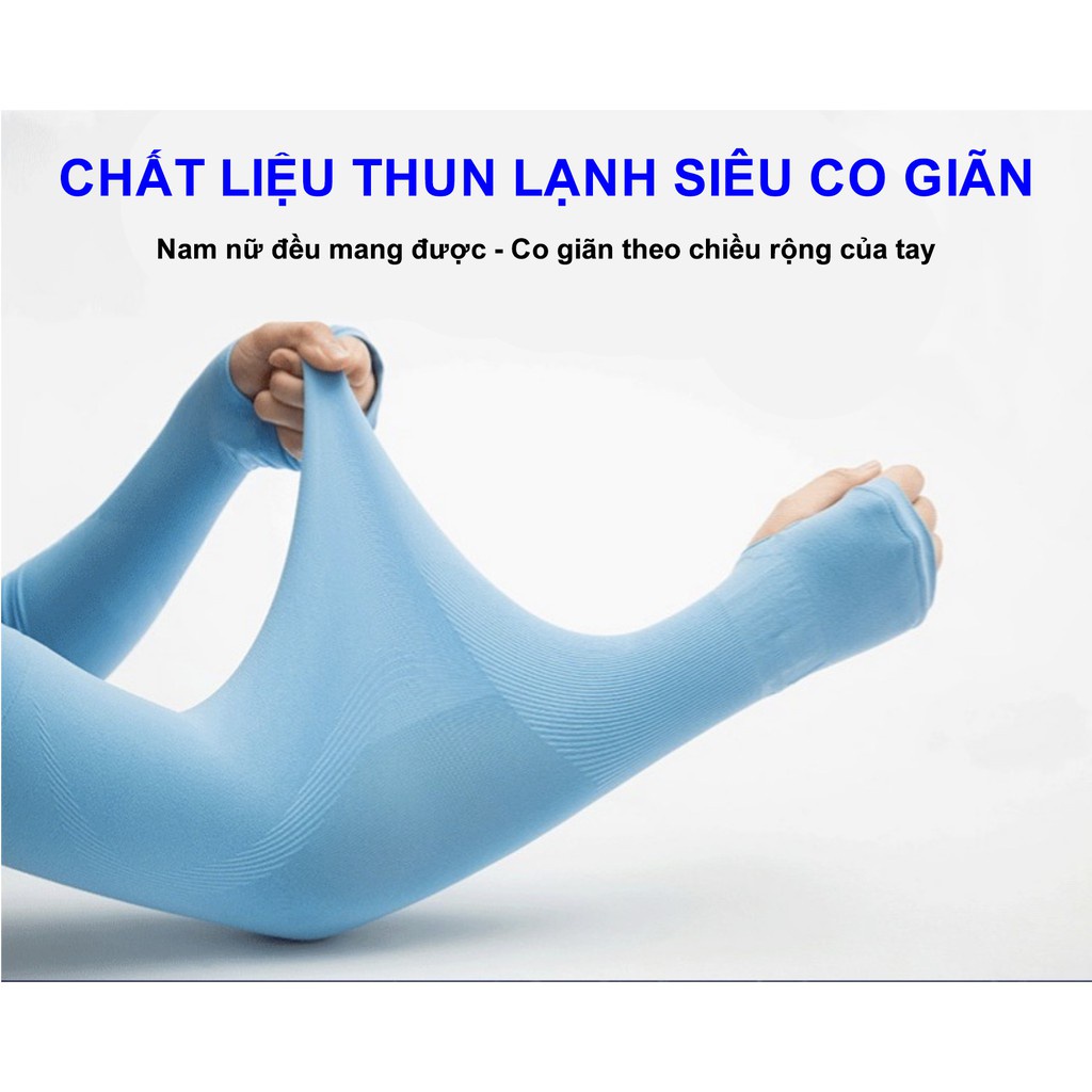 Găng tay chống nắng xỏ ngón bảo vệ cánh tay