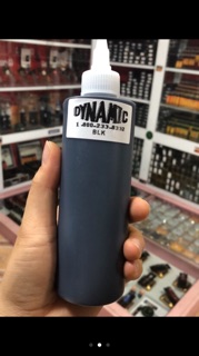 Mực tập đen Dynamic( chỉ xăm trên da giả)