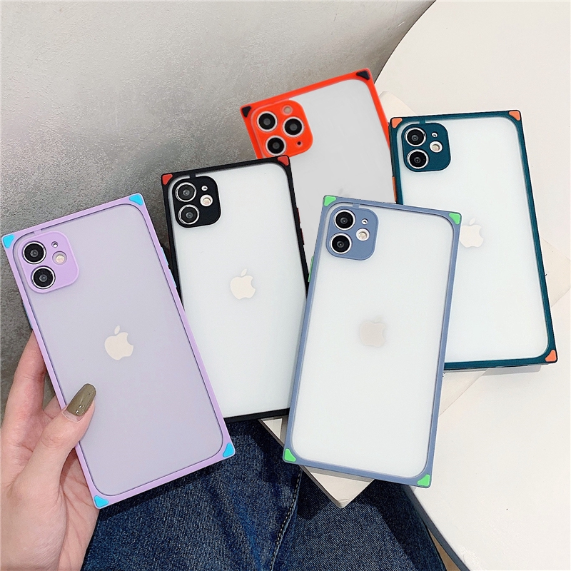 Ốp lưng iphone nhám mờ cạnh vuông 5/5s/6/6plus/6s/6splus/7/7plus/8/8plus/x/xr/xs/11/12/pro/max/plus/promax - Awifi U1-13 | BigBuy360 - bigbuy360.vn