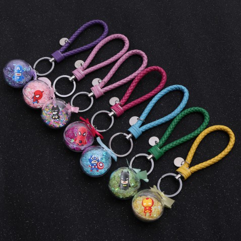 Móc khoá quả cầu siêu anh hùng hologram MKQC3 móc khoá cute dễ thương kpop idol hoạt hình