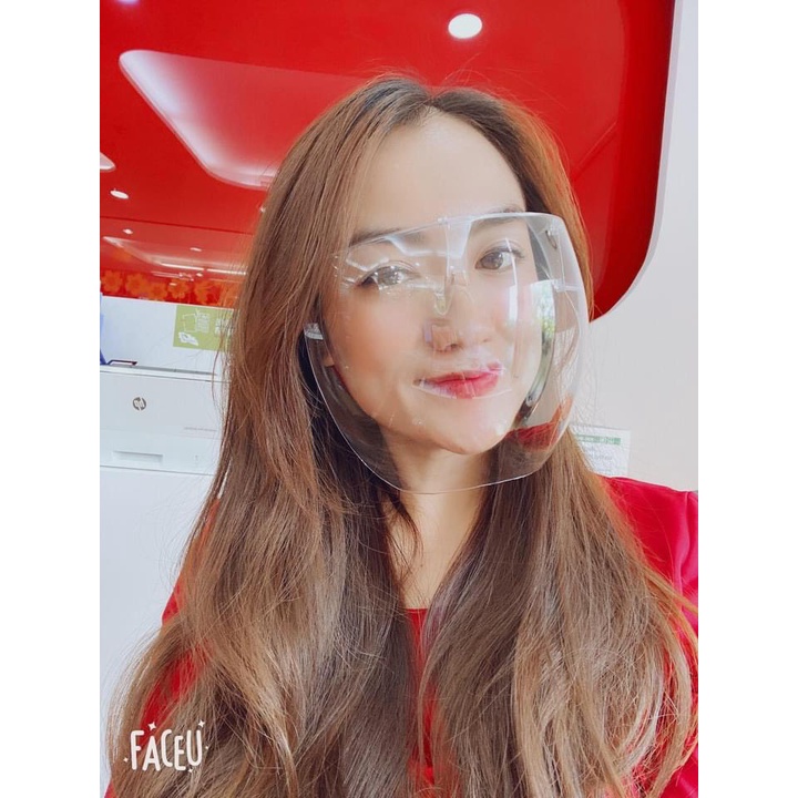 Kính phòng dịch FACE SHIELD chống giọt bắn che hết khuôn mặt , bảo hộ chống bụi gió đi đường