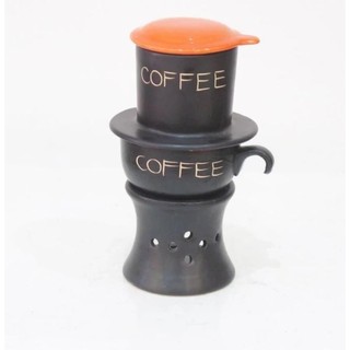 Bộ cốc cà phê liên phin sứ kèm chân lò Bát tràng