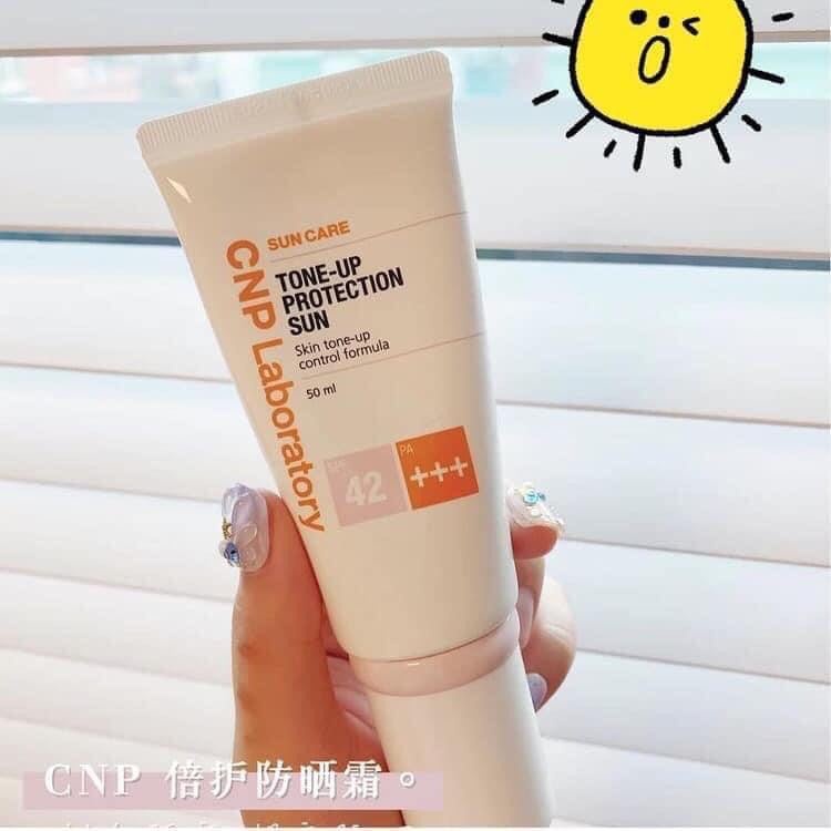 Kem Chống Nắng CNP Tone Up Protection Sun SPF 42+++ Nâng Tông Giup Da Đều Màu