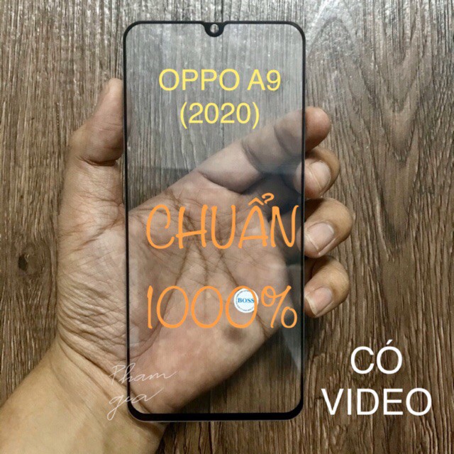 (Có video) Kính cường lực Oppo A9 (2020) Full màn hình, full keo chuẩn