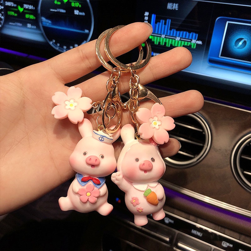 1 Móc Khóa Hình Heo Hồng Dễ Thương