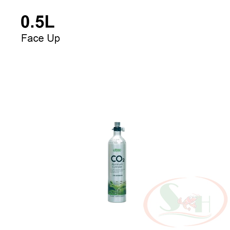 Bình co2 nhôm Ista 0.5L, 1L Aluminum Cylinder van tổng kim loại Đài Loan thủy sinh 0.5, 1 lít