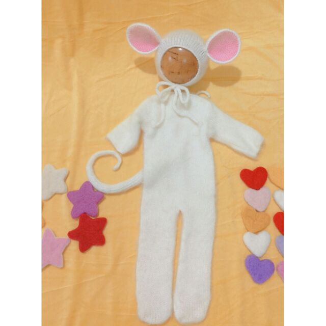 Body chuột len trắng 3-6 tháng