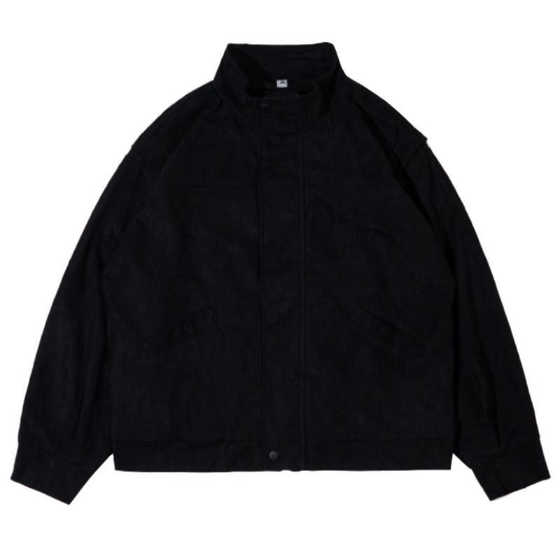 Áo Khoác Bóng Chày Da Lộn Thời Trang Thu Đông Mới Cho Nam