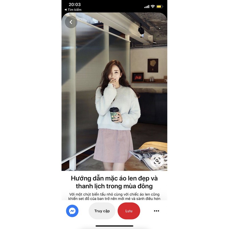 Áo len đơn chốt livestream A59