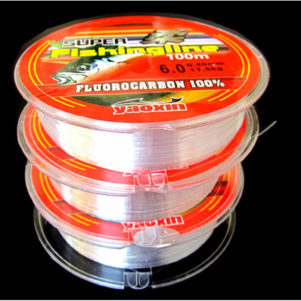 Dây lưỡi câu sợi nylon Fluorocarbon siêu chắc chắn 100% 0.4-8LB 100m