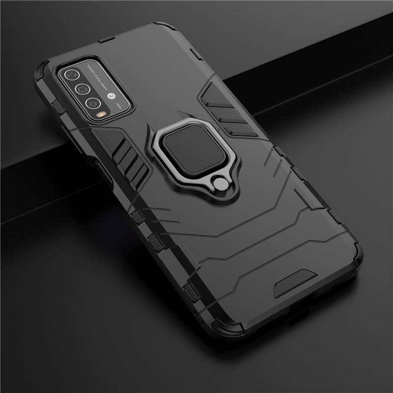 Ốp điện thoại armor chống sốc chất lượng cao thời trang có nhẫn đỡ cho REDMI 9T