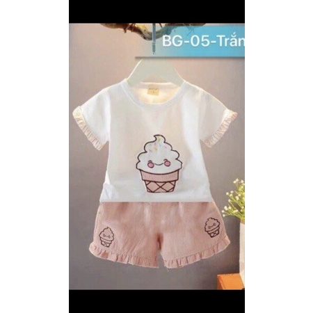 Set bộ hè cho bé gái size 8-22kg