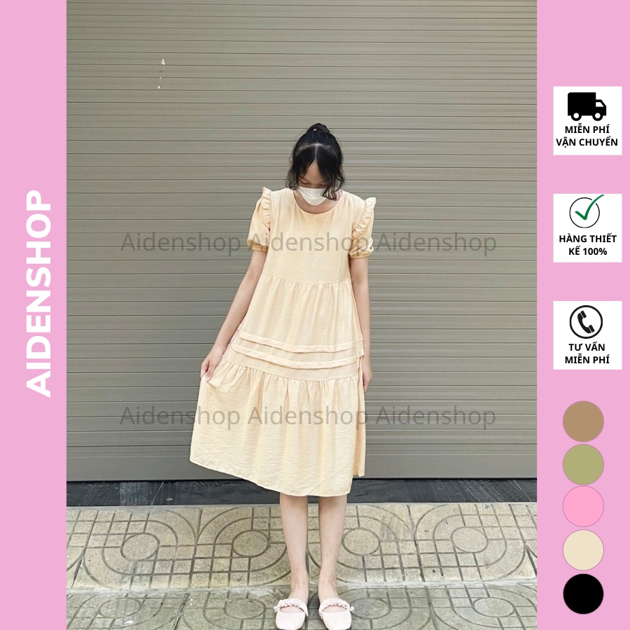 Váy bầu công sở thiết kế Aidenshop đầm bầu mùa hè mát đẹp