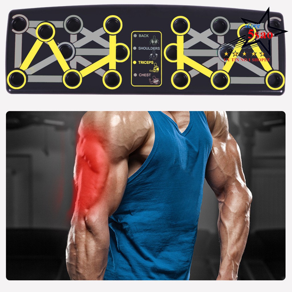 🌈 Dụng cụ tập hít đất đa năng 2021 parallettes⭐ FREESHIP ⭐ Bàn tập chống đẩy Power Press Push Up tập gym tại nhà giá rẻ