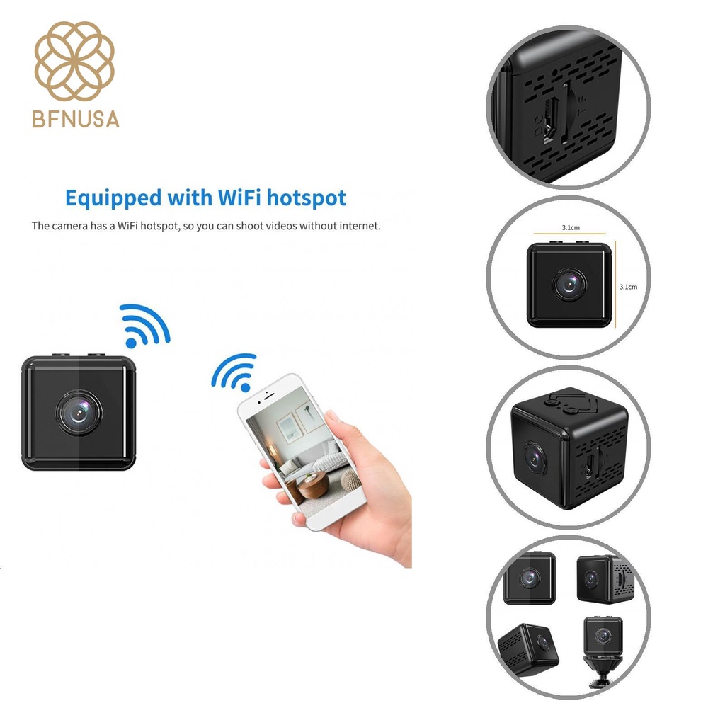 Camera an ninh không dây góc rộng siêu nhẹ có tầm nhìn đêm