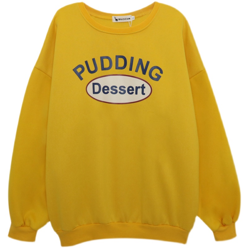 Áo nỉ Sweater nam nữ form rộng màu cam vàng in hình vải nỉ dày dặn phong cách Unisex LADY SHOP M64HD | BigBuy360 - bigbuy360.vn