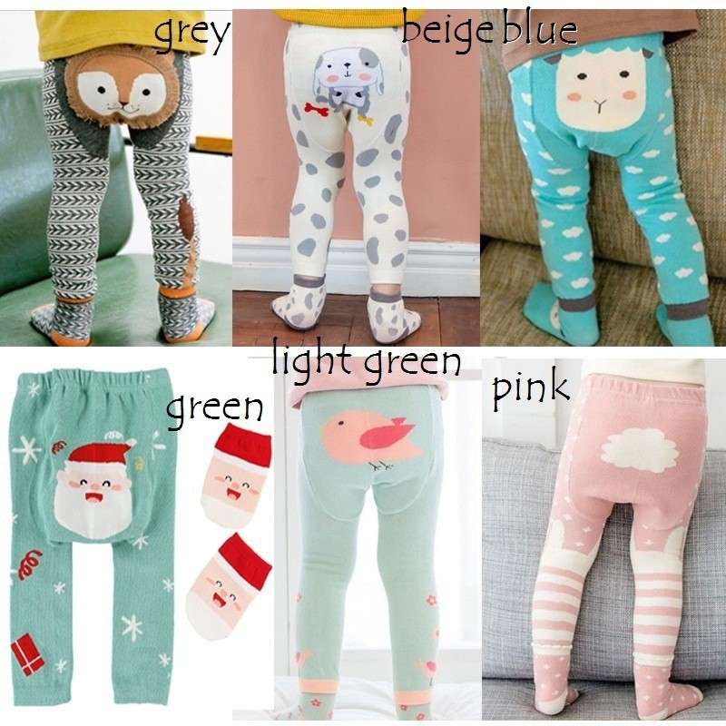 Quần Legging Và Tất Chân Giữ Ấm Dễ Thương Cho Bé 0-6 Tuổi