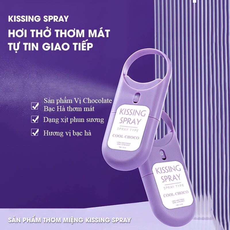 [Auth] Xịt thơm miệng Kissng Spray-Love Ppray