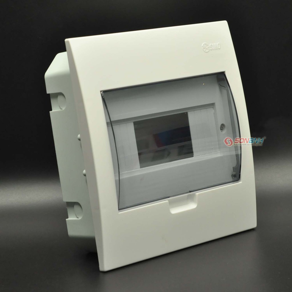 Tủ Điện Âm Tường Mặt Nhựa Chứa Aptomat MCCB /// MCB E4FC Sino-Việt Nga