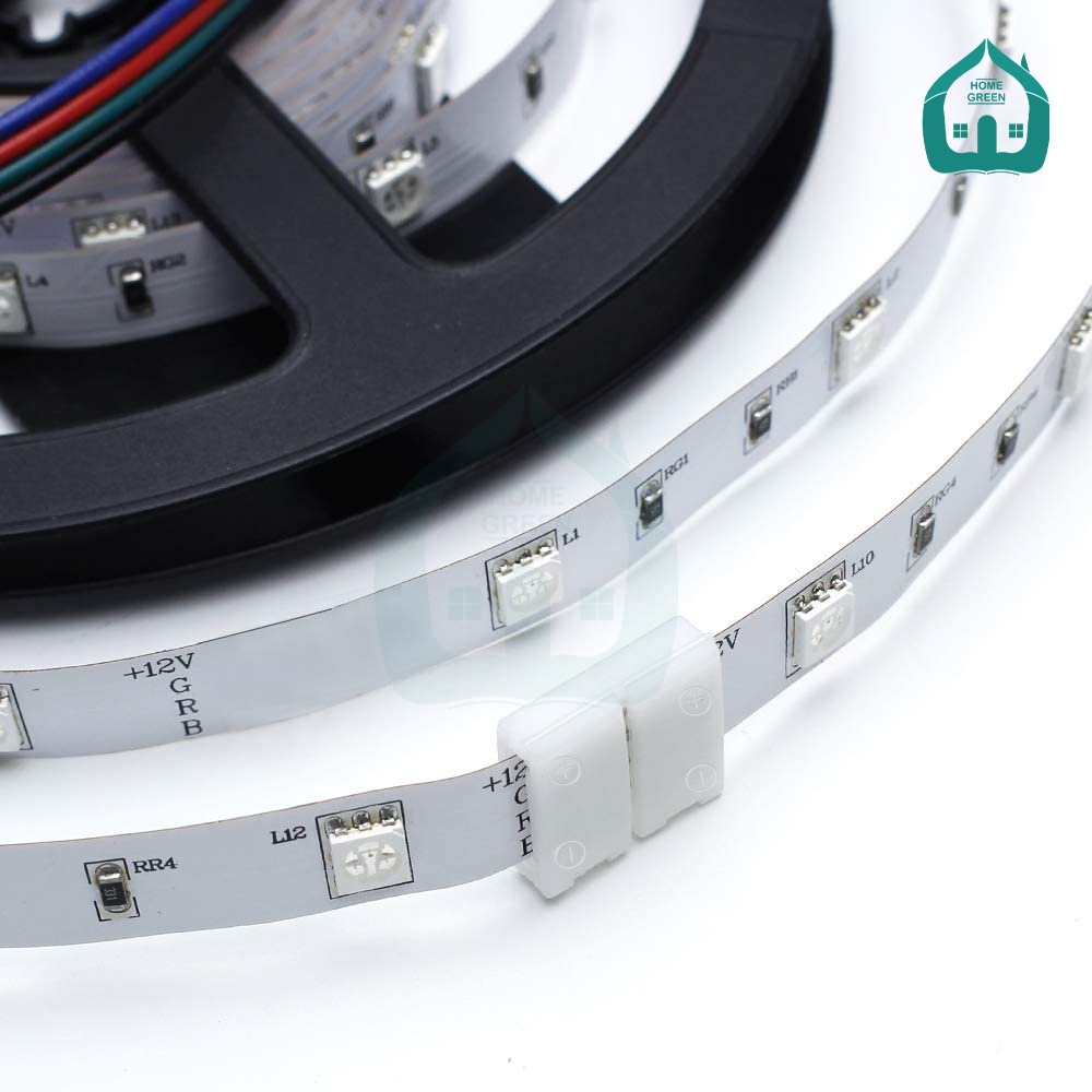 Khớp nối nhanh 4 chân 10mm không hàn dạng kẹp cho dây đèn LED 5050 RGB