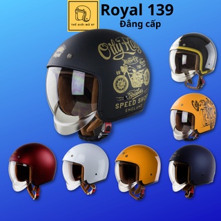 ( Bán lỗ để xin đánh giá ) Mũ bảo hiểm 3 4 đầu Royal M139 kính âm nhiều màu sắc chính hãng,Thế Giới Mũ 87 thumbnail