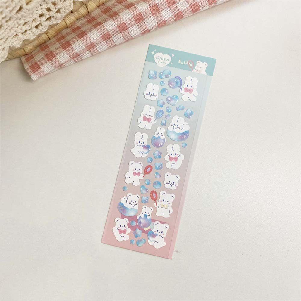 Miếng Dán Trang Trí Nhật Ký / Ảnh Hình Gấu Hoạt Hình Dễ Thương DIY