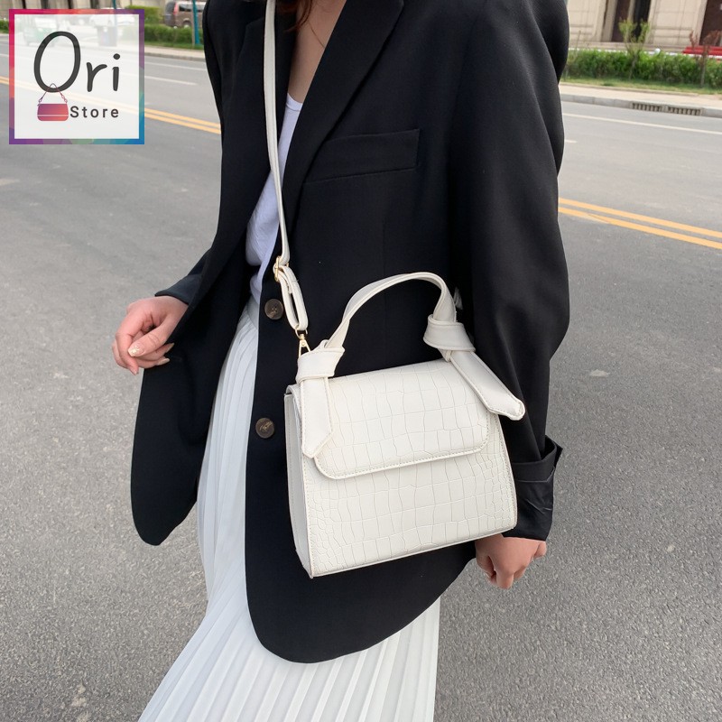 Túi đeo chéo nữ đi chơi dễ thương, da mềm cao cấp, kiểu dáng hộp đứng mới lạ thời trang Hàn Quốc trợ giá rẻ ORI T001 | BigBuy360 - bigbuy360.vn