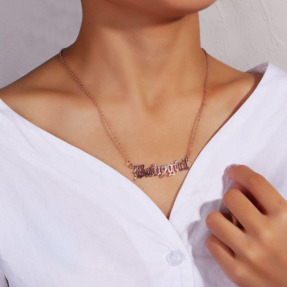 Vòng cổ Mặt Khắc Chữ Honey Angel Babygirl Thời Trang