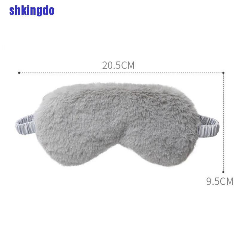 Bịt mắt ngủ bằng lông nhung mềm mại xếp gọn tiện dụng
