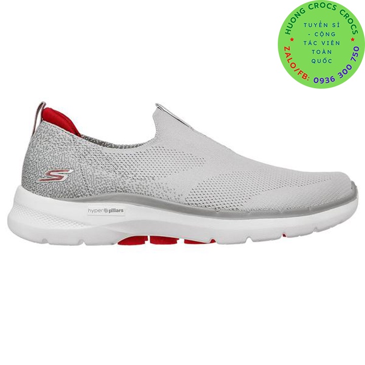 GIÀY THỂ THAO SKECHERS GOWALK 6 MÀU TRẮNG BẠC