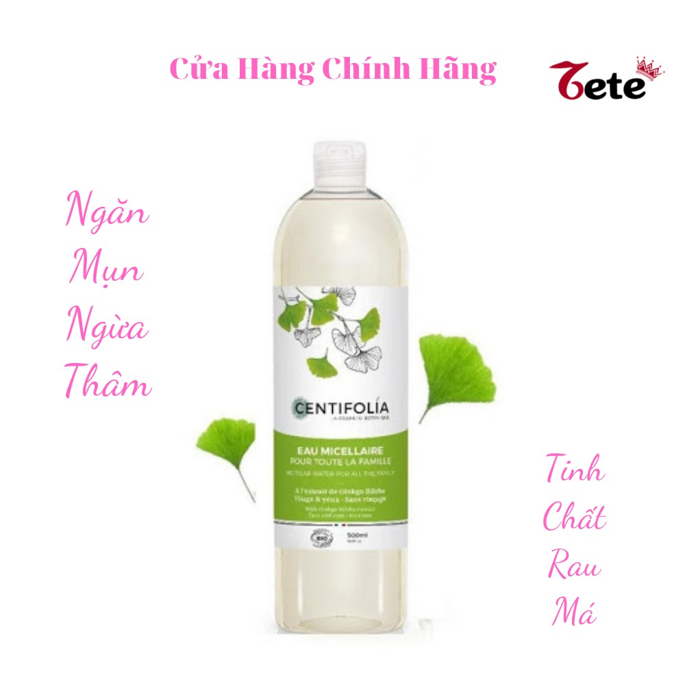 [Chính Hãng] Nước Tẩy Trang Rau Má Centifolia Eau Micellaire Pháp