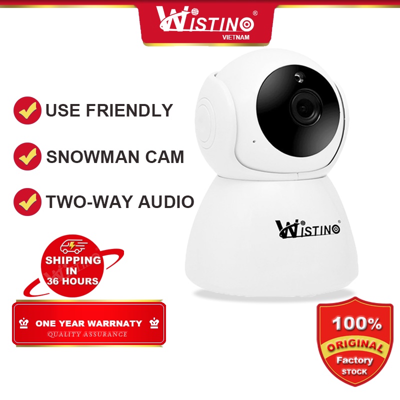 Camera Wistino kết nối Wi-Fi có thể được điều khiển từ xa thông qua APP quan sát HD hỗ trợ thẻ nhớ SD sử dụng trong nhà