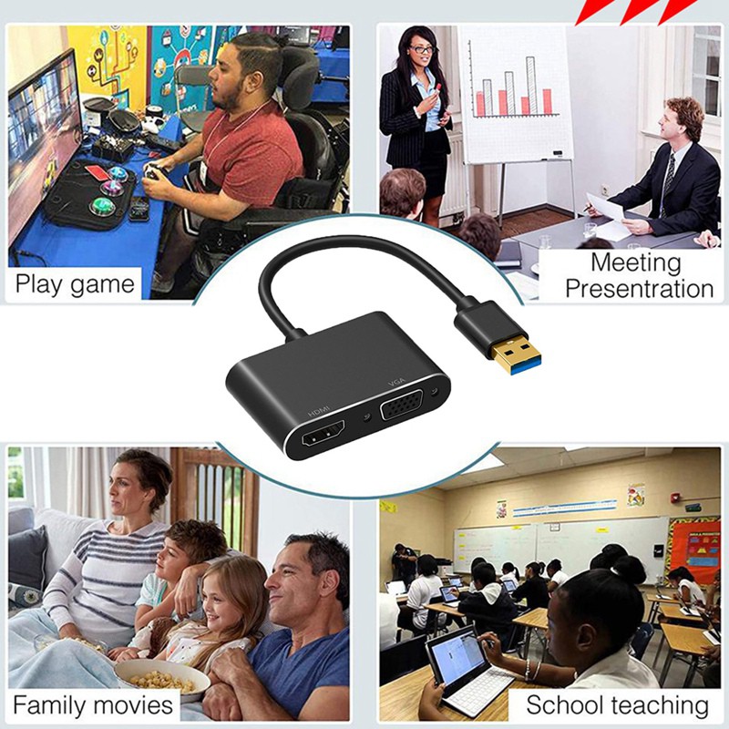 Hệ Thống Hỗ Trợ Usb 2.0 Và 3.0 1080pdmi Hỗ Trợ Xp, Win7, Win8, Win10, Macos | BigBuy360 - bigbuy360.vn