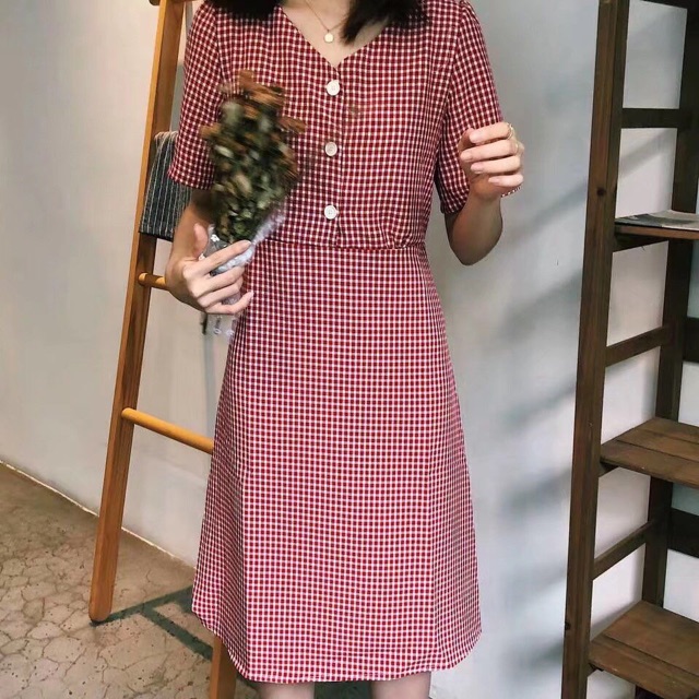 RUBI SHOP-VÁY KẺ THÔ 3 KHUY CÓ SẴN | BigBuy360 - bigbuy360.vn