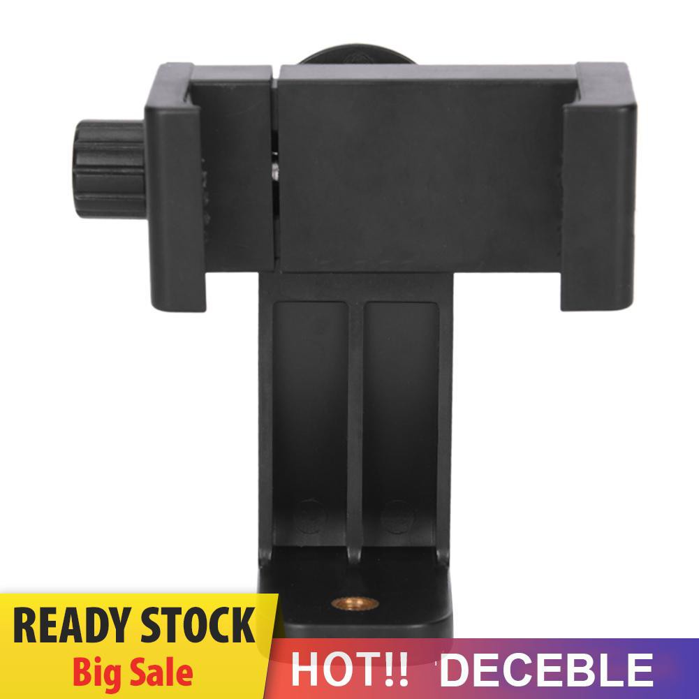 Deceble Tripod Mount Phone Clip Vertical Bracket 360 Degree Rotating Tripod Adapter